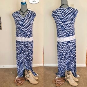 Tie Die & Lace Dress